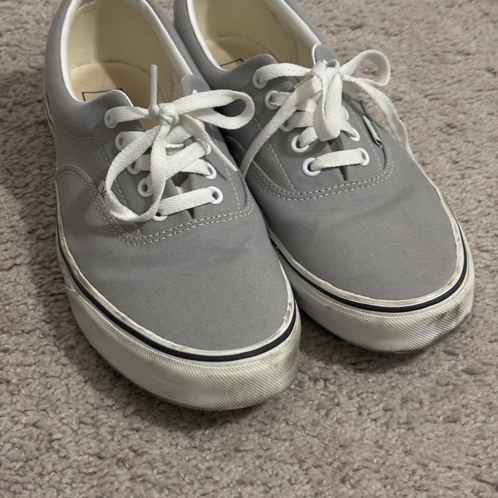Vans Men’s Size 10 Gray Canvas Sneakers